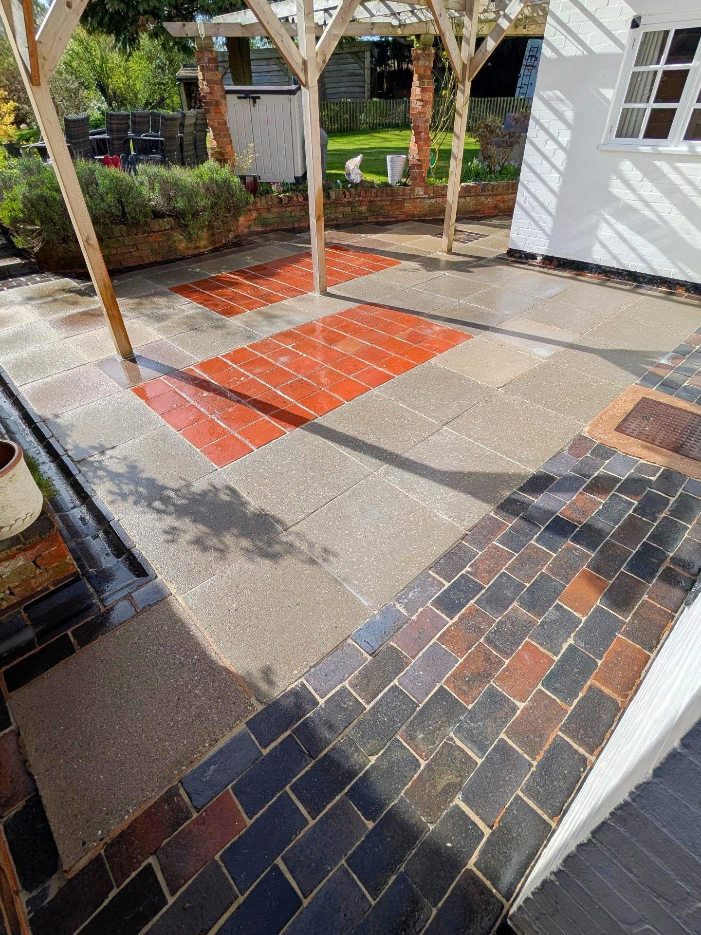 Patio after cleaning