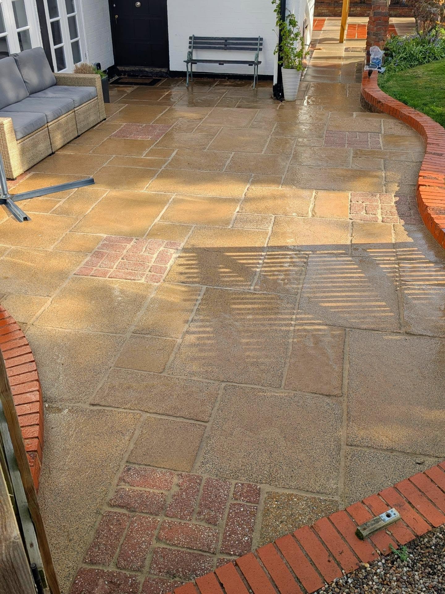 Patio after cleaning